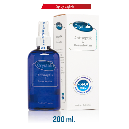 Crystalin 200 ml Antiseptik & Dezenfektan Sprey